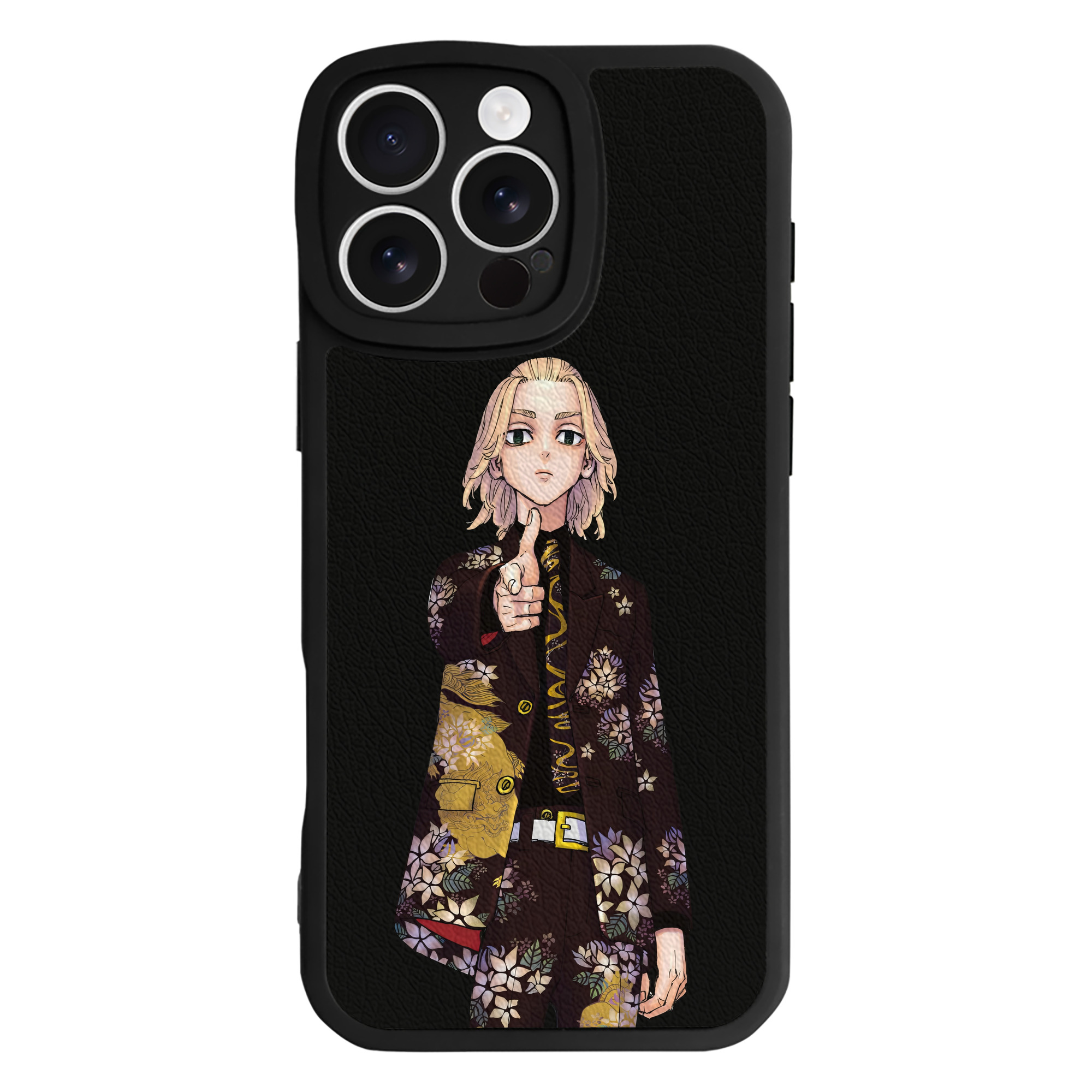 （画像用） 東京リベンジャーズ Tokyo Revengers 【iPhone 16シリーズ対応】シリコンスマホケース（レザー調） 材質：シリコン